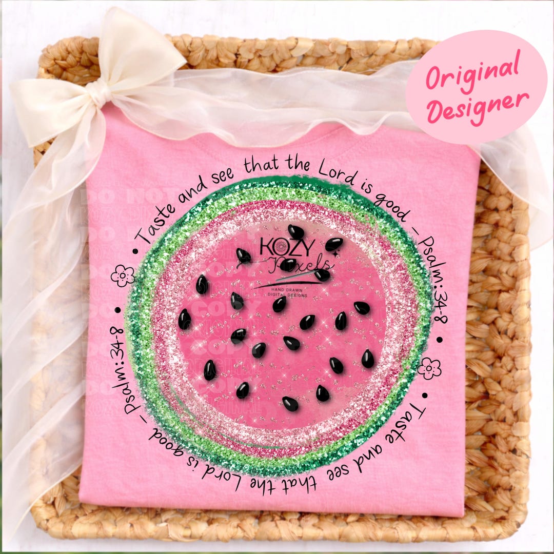 Watermelon Scripture Glitter Watermelon Png, Christianity Bible Verse PNG, Spiritual Fruit ...