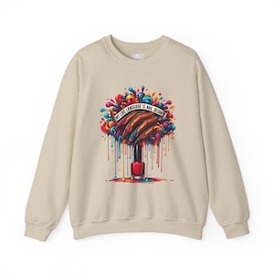 Nail Design Sweatshirt | My Love Language Crewneck, Unisex Fit