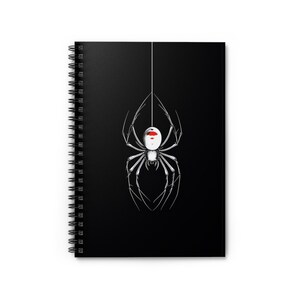 Spooky Spider Spiral Notebook - Perfect for Halloween, Journaling, Gift for Her, School Supplies, Creative Writing