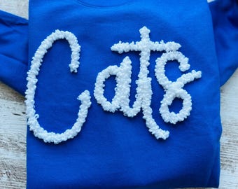Kentucky Sweatshirt, Kentucky Wildcats, Wildcats, Kentucky Football, College Sweatshirt, UK Sweatshirt, Cats Sweatshirt, Cats Yarn