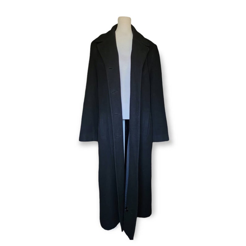 Kristen Blake Lambswool Long Black Winter Jacket Size shops 16