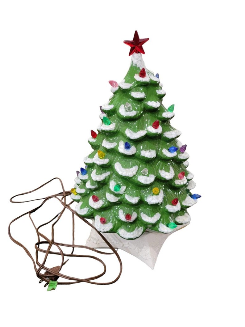 Base De Sapin De Noël Vintage Holland 954 – Céramique Blanche étoile, Moule Coulissant