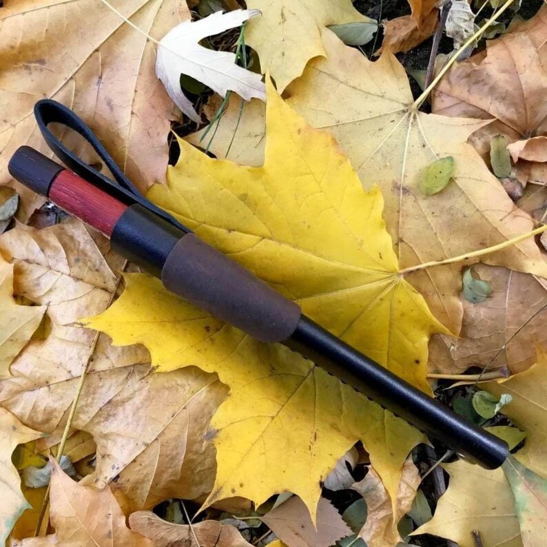 Custom Fixed Blade Knife and Sheath. Sharp Hunting Knife Wooden Handle