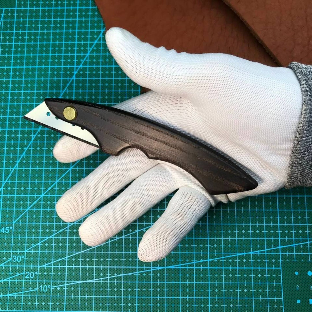 Utility /razor Fixed Blade Holder Edc/pocket Knife/ Tool/oak Wood