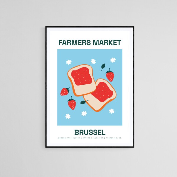 Farmers Market, Abstract, Printable Wall Art, Matching Set, Gallery Wall