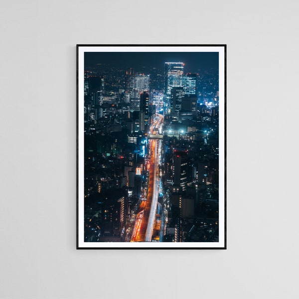 Night Scene, City Lights Photography, Gallery Wall, Poster Art Prints