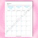 Monthly Calendar on 2 Pages Printable, Letter Size, Minimal, Monthly ...