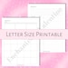 Monthly Calendar on 2 Pages Printable, Letter Size, Minimal, Monthly ...