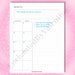 Monthly Calendar on 2 Pages Printable, Letter Size, Minimal, Monthly ...