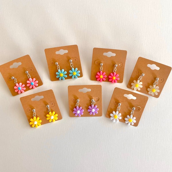 Daisy Earrings |  Daisy Flower Earrings | Spring Earrings | Stud and Dangle Earrings | Dangle Earrings | Flower Stud Earrings