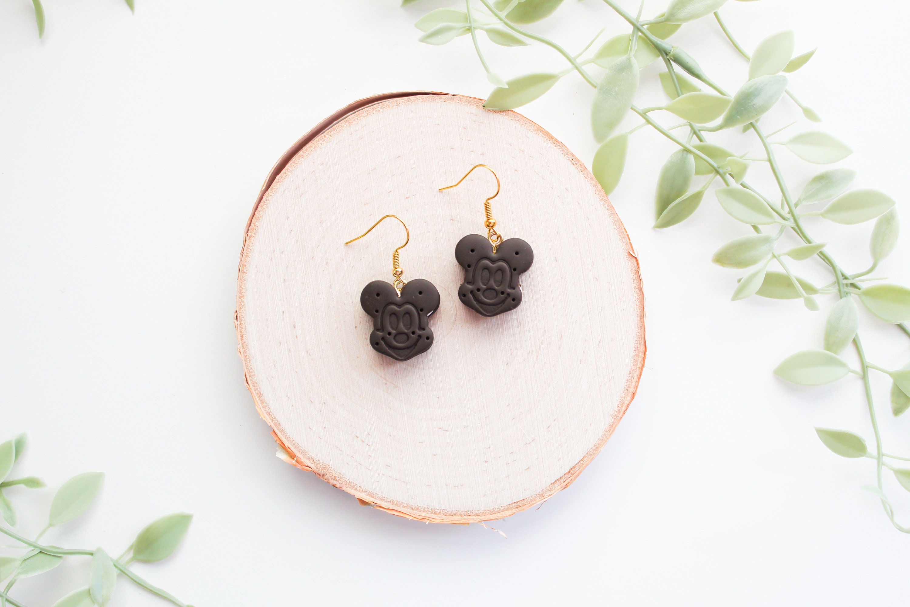 Disney Park Treat Inspired Dangle Earrings | Handmade Gifts | Polymer Clay | Mickey Ice Cream Sandwich Earrings | Hypoallergenic Jewelry