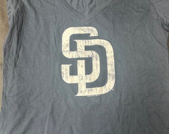 mlb Baseball San Diego Padres Blue womens Shirt medium m