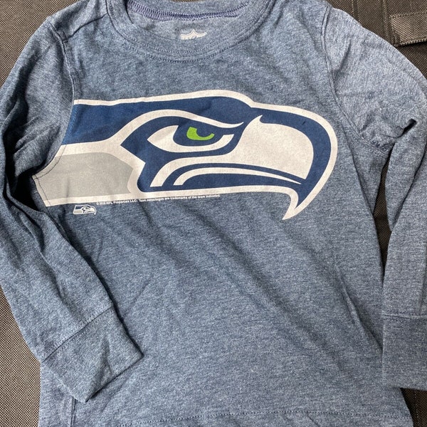 Nwt Toddlers T Boys 3t NFL Football Seattle Seahawks Long Sleeve LS Shirt