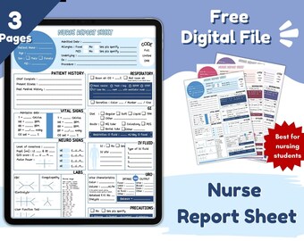 Ob Report Sheet Nursing - Etsy