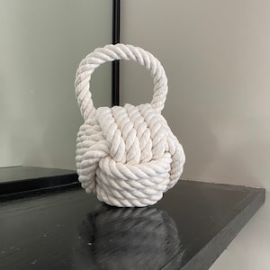 Large Monkey Fist Rope Décor with Loop