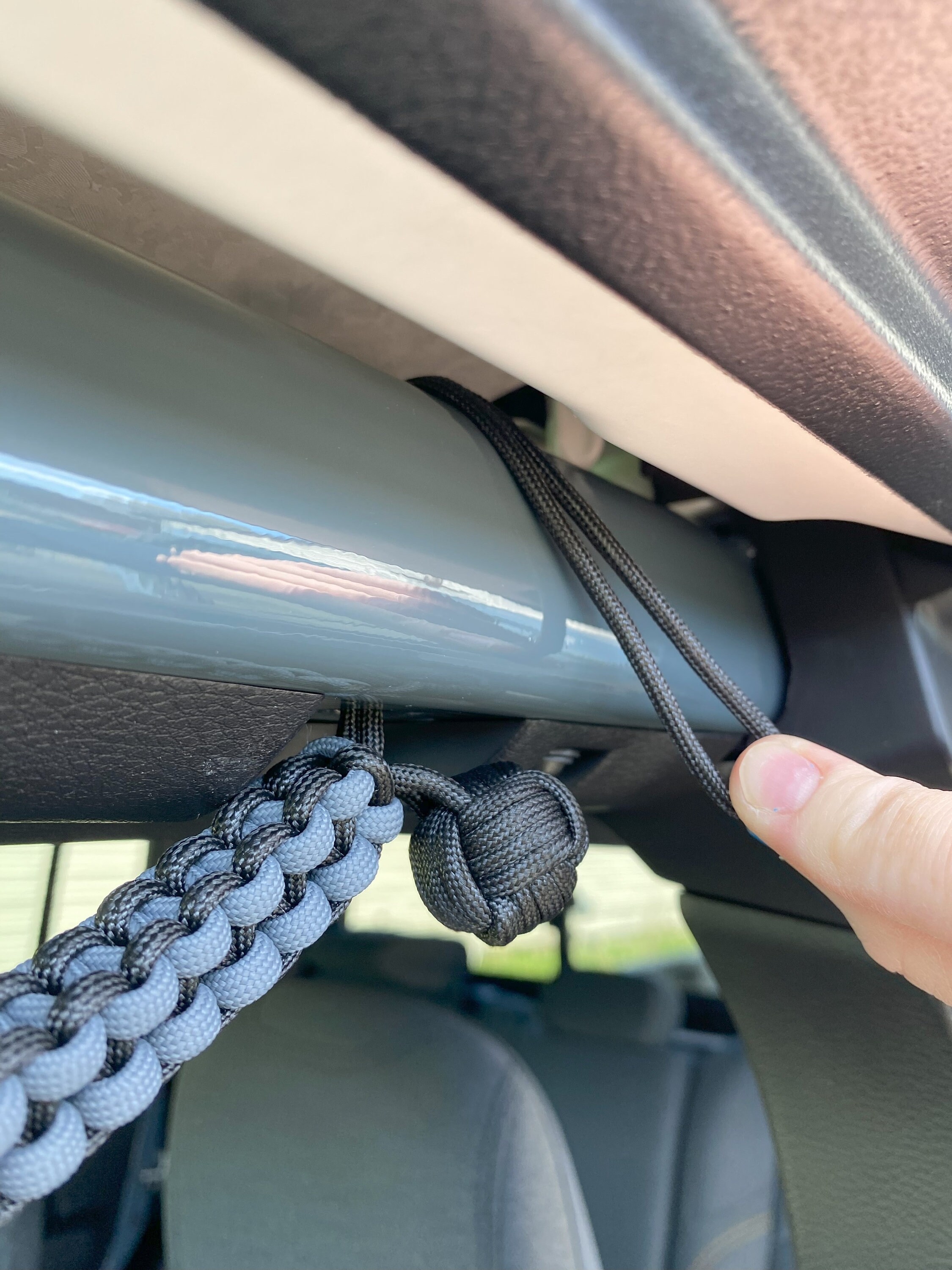 2024 Jeep Wrangler jl/gladiator JT Custom Front Grab Handles, Paracord Grab Handles, Custom Jeep