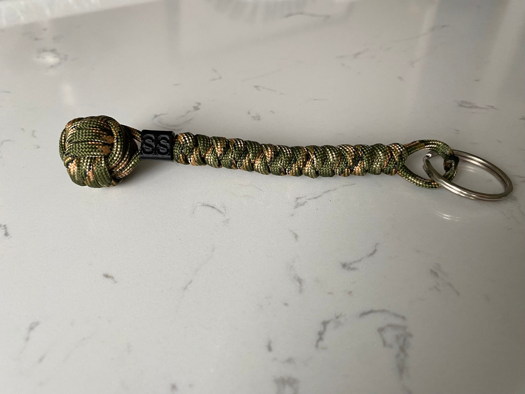 5 Dual Color Customizable Monkey Fist Keychain, Lightweight Keychains