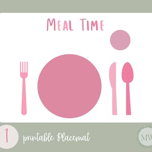 Druckbares Montessori Tischset | Lern-Tischset | Kinder Tischset | Kleinkind Tischset | Digitaler Download