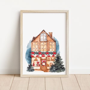 Christmas Wall Art Christmas Print Holiday Decor Christmas PNG image 3