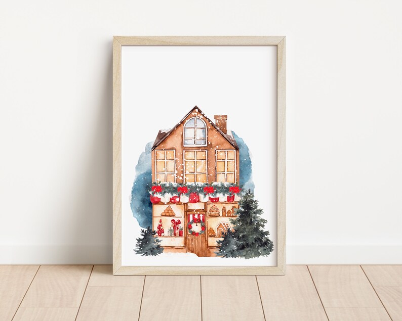 Christmas Wall Art Christmas Print Holiday Decor Christmas PNG image 3