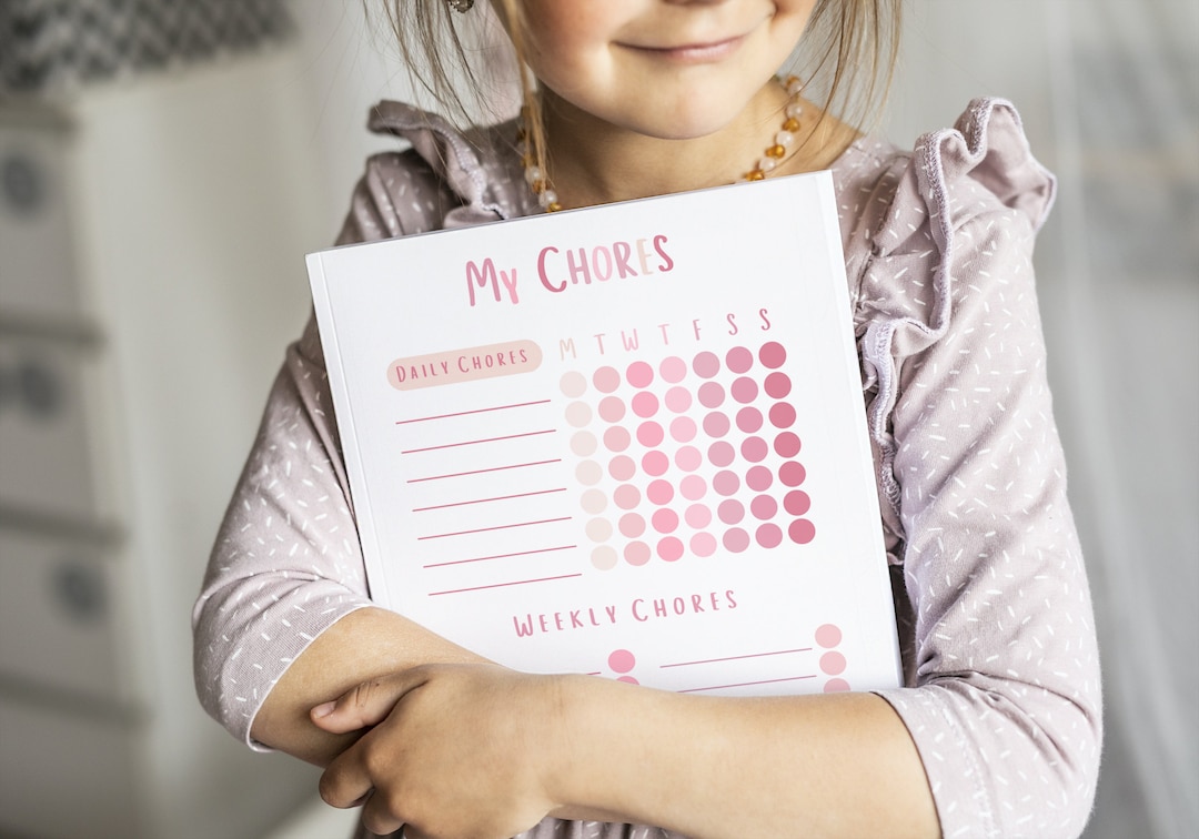 Kids Chore Chart | Girls Chore Chart | Editable Kids Chore Chart ...