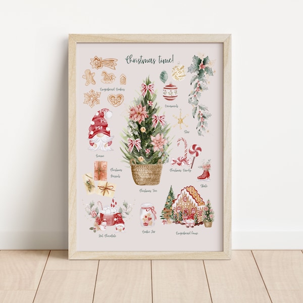 Christmas Wall Art | Christmas Print | Holiday Decor | Digital Download