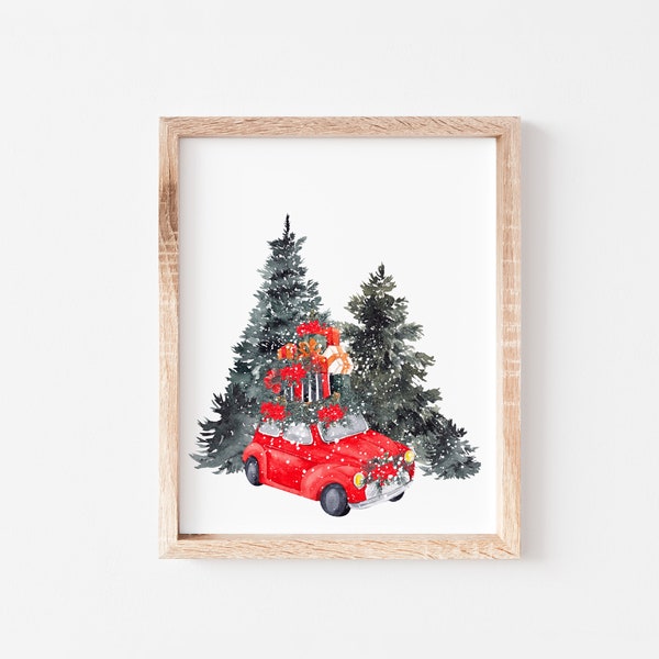Christmas Wall Art | Christmas Print | Holiday Decor | Christmas PNG