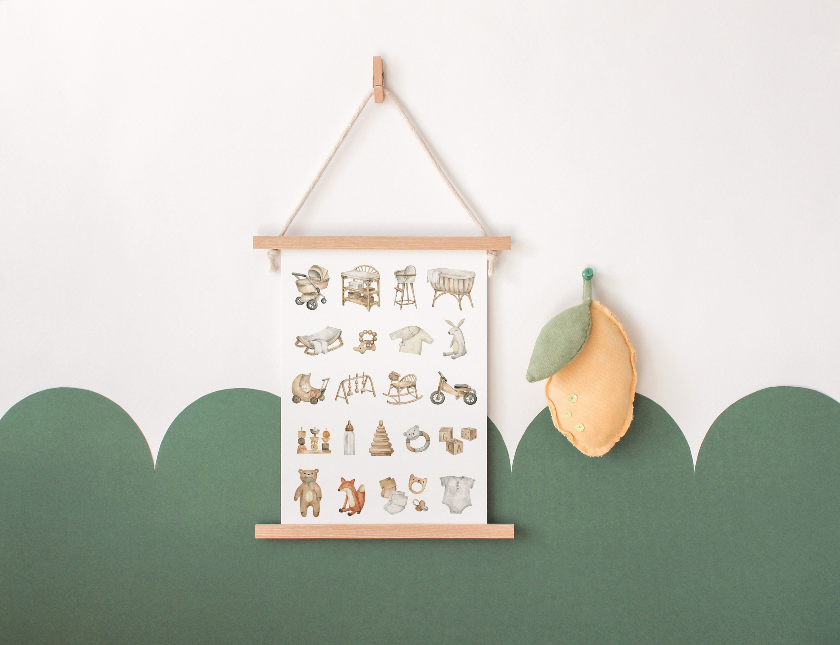 Safari Kinderzimmer Dekoration - Bunte Tier-Leinwandbilder Im Boho-Stil