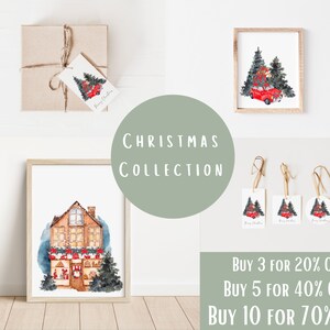 Christmas Wall Art Christmas Print Holiday Decor Christmas PNG image 2