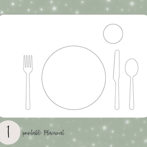 Druckbares Montessori Tischset | Lern-Tischset | Kleinkind Tischset | Montessori-Pädagogik | Montessori Material | Montessori Tischset