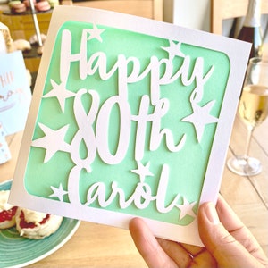 Personalised 80th Birthday Card