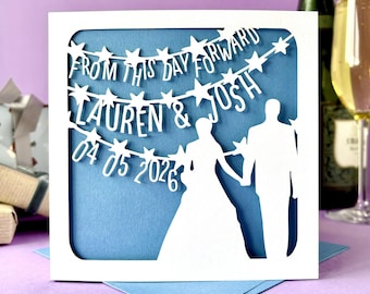From This Day Personalised Wedding Card