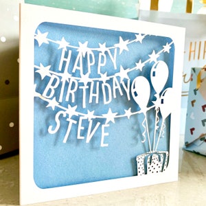 Personalised Banner Birthday Card