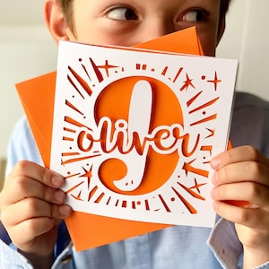 Starburst Personalised 9th Card