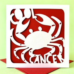 Cool Cancer Zodiac Birthday Card