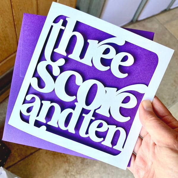 Three Score and 70th Ten Birthday Card