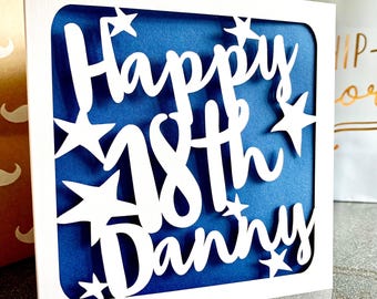 Personalised 18th Birthday Card
