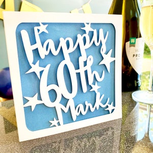 Personalised 60th Birthday Card