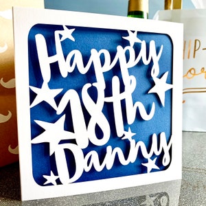 Personalised 18th Birthday Card