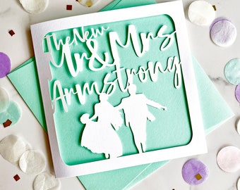The New Mr & Mrs Personalised Card