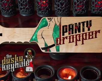 PANTY DROPPER - 15 1/2 inch maple custom paddle - spanking - BsDm - roleplay