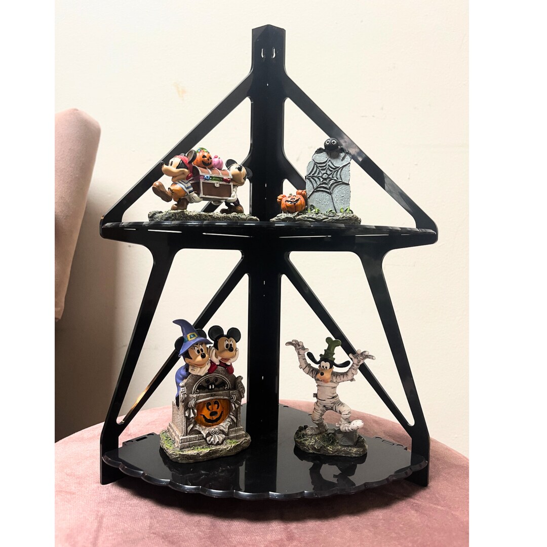 Corner Shelf Stand Alone or Hang on Wall Glossy Black 2 Etsy