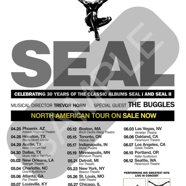 SEAL 2023 Tour Poster