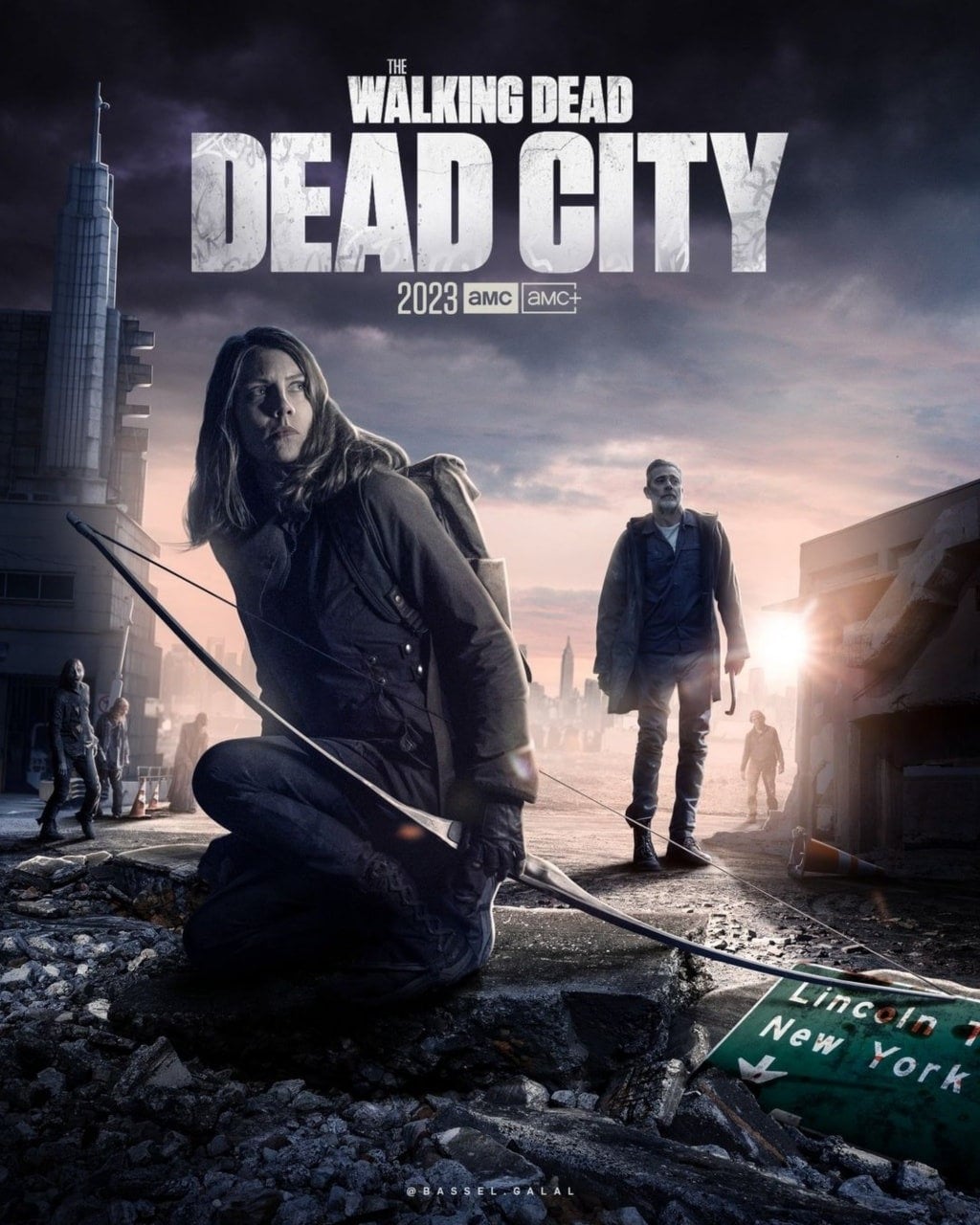 The Walking Dead Dead City A4 Glossy Poster