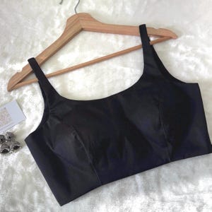 Raw Silk black Deep neck Sleeveless Saree blouse/Lehenga choli Blouse/ deep round neck saree blouse/Designer blouse/Black saree blouse