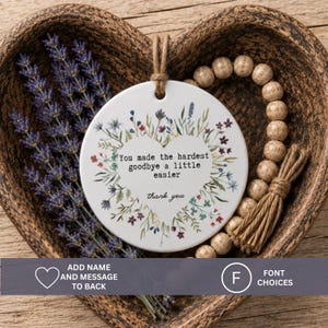 Expression Of Gratitude Sentimental Gift For End-Of-Life Care Caregiving Gift For The Difference You Make Thank You Gift Friend Or Clergy