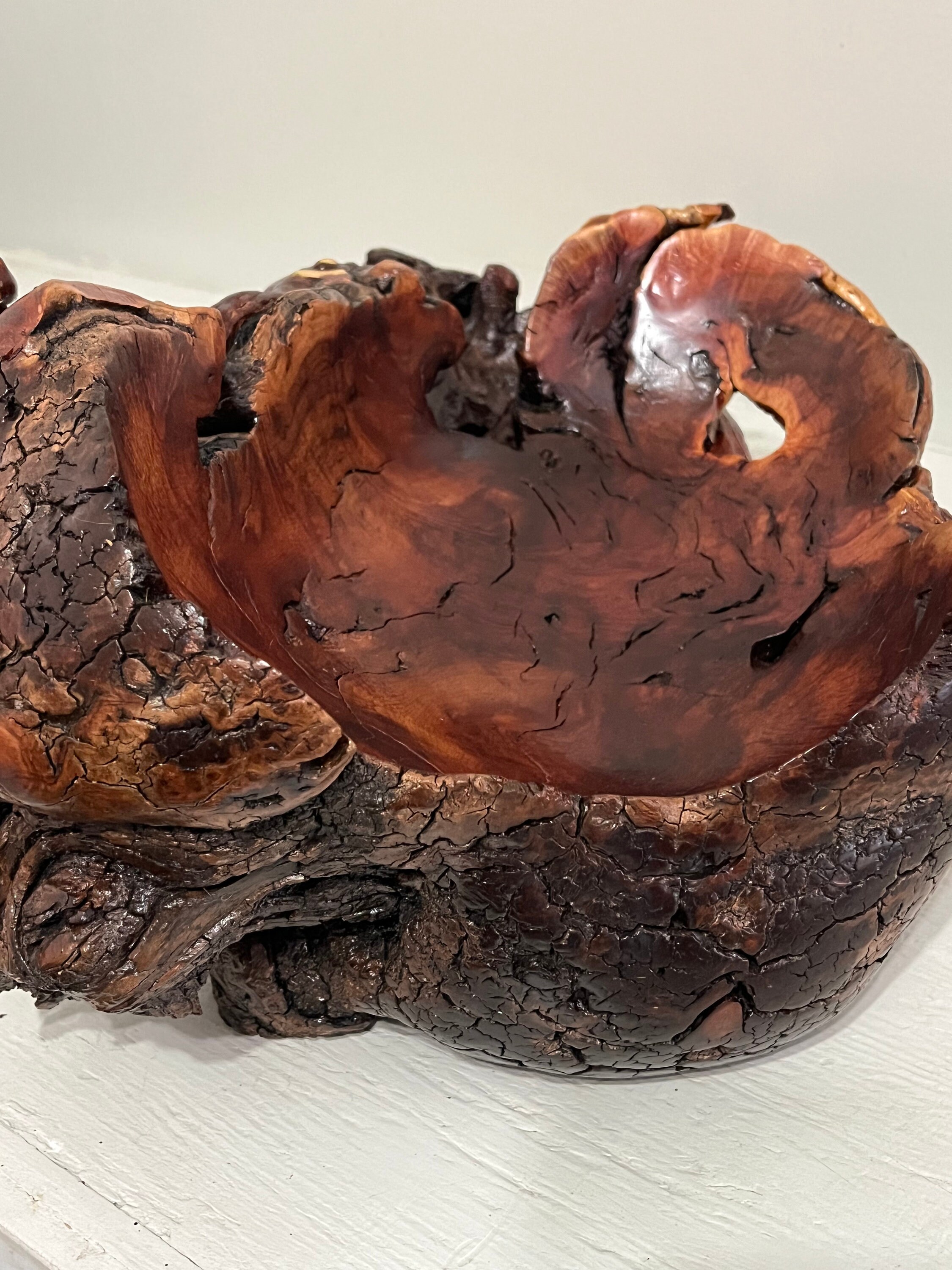 Manzanita Live Edge Root Burl Dough Bowl Handmade Centerpiece Etsy