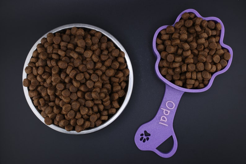 Personalized Dog Food Scoop Custom Scooper Pet Kibble Scoops Food Dispenser Dog Measuring Cup Custom Pet Accessories Gift Idea For Dog Lover image 5