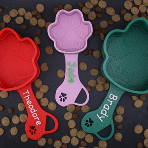 Personalized Dog Food Scoop Custom Scooper Pet Kibble Scoops Food Dispenser Dog Measuring Cup Custom Pet Accessories Gift Idea For Dog Lover image 4