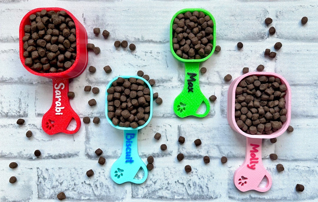 Personalized Dog Food Scoop Custom Dog Scooper Pet Kibble Scoop Pet